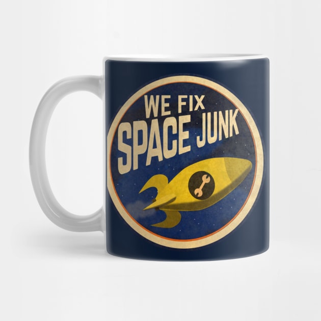 We Fix Space Junk Logo (round) by Battle Bird Productions